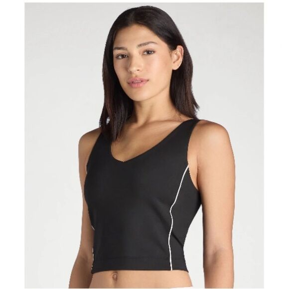 Women's Active Sports Piped Bra Tank Top & Leggings 2-Piece Size L - Picture 8 of 14